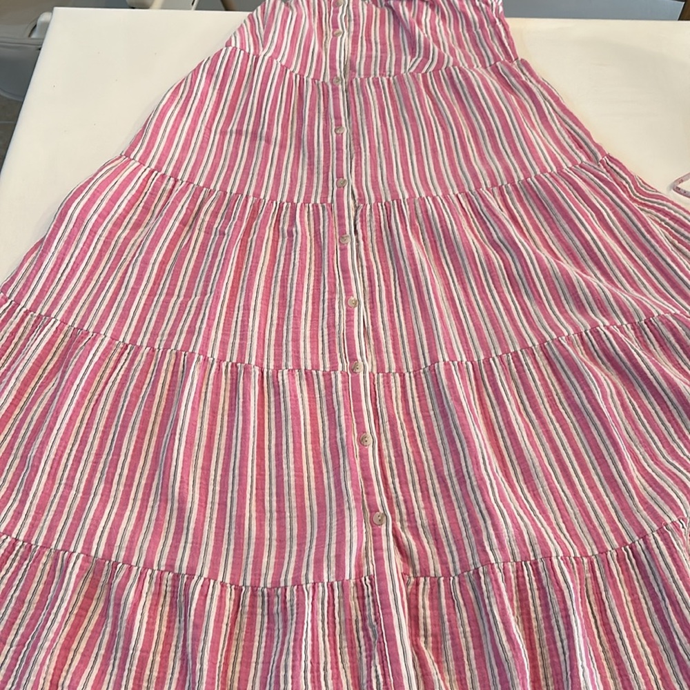 Universal Thread Pink and White Striped Maxi Dress - Picture 8 of 8